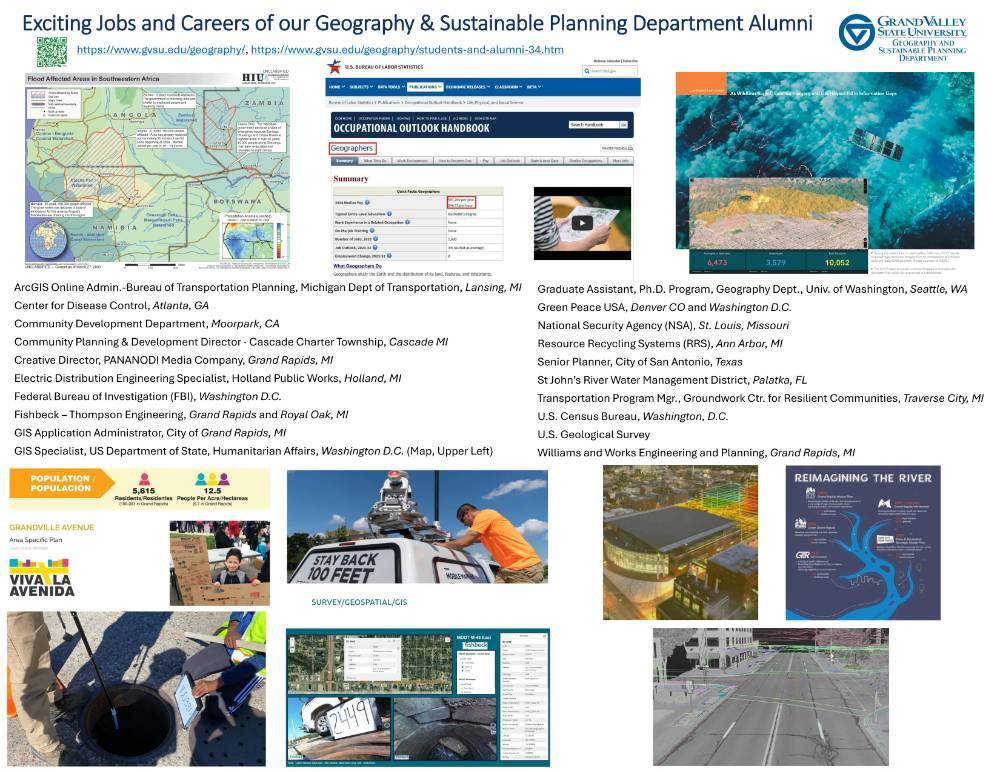 Exciting Jobs and Careers of our Geography & Sustainable Planning Department Graduates